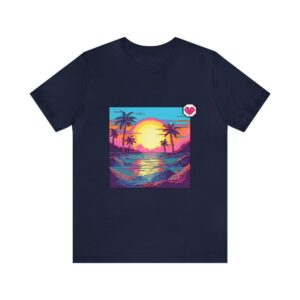 Miami Sunset / Men's Miami Pixel T-shirt - Image 134