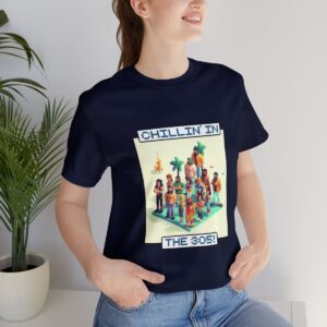 Chillin' In The 305 / Men's Miami Pixel T-shirt - Imagen 141