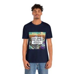 Sun, Sand and Salsa / Men's Miami Pixel T-shirt - Image 133