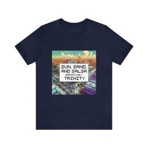 Sun, Sand and Salsa / Men's Miami Pixel T-shirt - Image 134