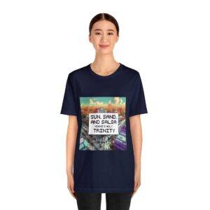 Sun, Sand and Salsa / Men's Miami Pixel T-shirt - Image 136