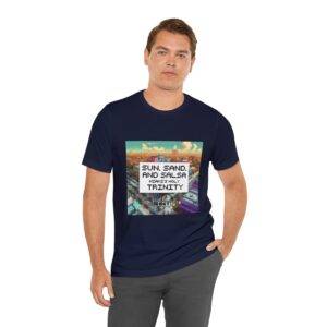 Sun, Sand and Salsa / Men's Miami Pixel T-shirt - Image 138
