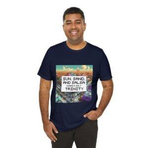 Sun, Sand and Salsa / Men's Miami Pixel T-shirt - Image 140