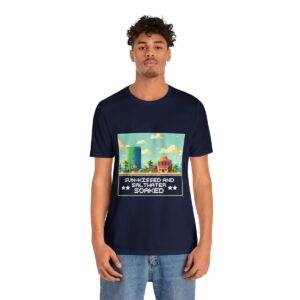 Sun-kissed and Saltwater / Men's Miami Pixel T-shirt - Image 133