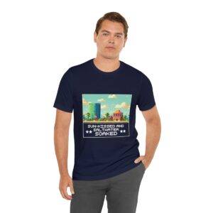 Sun-kissed and Saltwater / Men's Miami Pixel T-shirt - Image 138