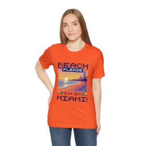 Beach please! I'm in Miami / Men's Miami Pixel T-shirt - Imagen 41