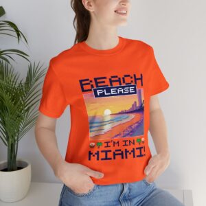 Beach please! I'm in Miami / Men's Miami Pixel T-shirt - Imagen 45