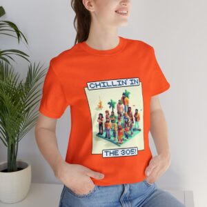 Chillin' In The 305 / Men's Miami Pixel T-shirt - Imagen 45