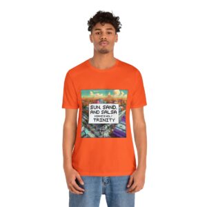 Sun, Sand and Salsa / Men's Miami Pixel T-shirt - Image 37