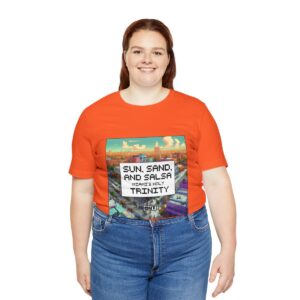 Sun, Sand and Salsa / Men's Miami Pixel T-shirt - Image 43