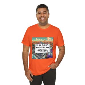 Sun, Sand and Salsa / Men's Miami Pixel T-shirt - Image 44