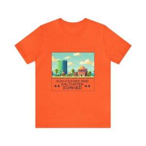 Sun-kissed and Saltwater / Men's Miami Pixel T-shirt - Image 38