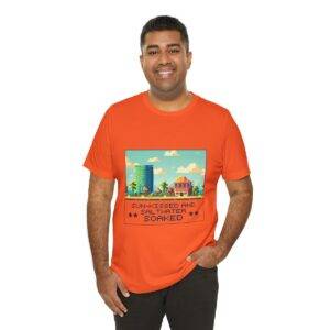 Sun-kissed and Saltwater / Men's Miami Pixel T-shirt - Image 44