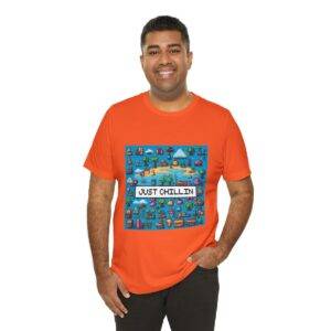 Just Chillin / Men's Miami Pixel T-shirt - Imagen 44