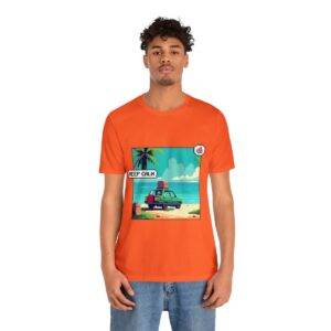 Keep Calm / Men's Miami Pixel T-shirt - Image 37