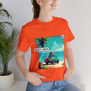 Keep Calm / Men's Miami Pixel T-shirt - Image 45