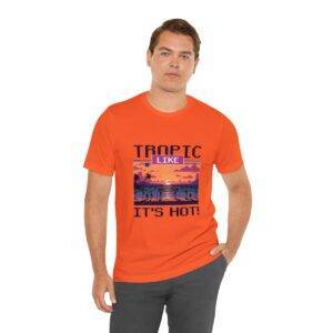 Tropic like it's hot / Men's Miami Pixel T-shirt - Imagen 42