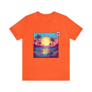 Miami Sunset / Men's Miami Pixel T-shirt - Image 38
