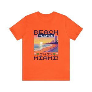 Beach please! I'm in Miami / Men's Miami Pixel T-shirt - Imagen 38