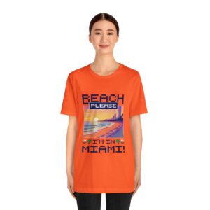 Beach please! I'm in Miami / Men's Miami Pixel T-shirt - Imagen 40