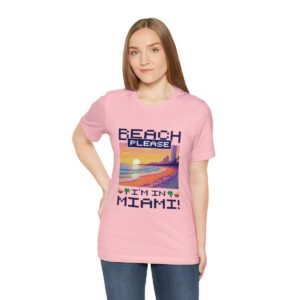 Beach please! I'm in Miami / Men's Miami Pixel T-shirt - Imagen 149