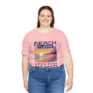 Beach please! I'm in Miami / Men's Miami Pixel T-shirt - Imagen 151