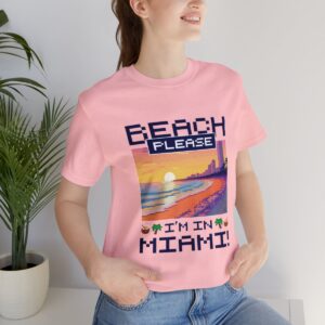 Beach please! I'm in Miami / Men's Miami Pixel T-shirt - Imagen 153