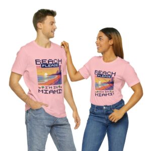 Beach please! I'm in Miami / Men's Miami Pixel T-shirt - Imagen 154