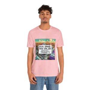 Sun, Sand and Salsa / Men's Miami Pixel T-shirt - Image 145