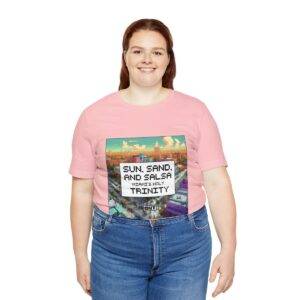 Sun, Sand and Salsa / Men's Miami Pixel T-shirt - Image 151