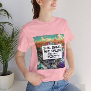Sun, Sand and Salsa / Men's Miami Pixel T-shirt - Image 153