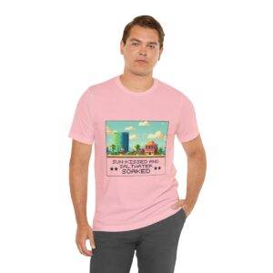 Sun-kissed and Saltwater / Men's Miami Pixel T-shirt - Image 150