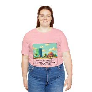 Sun-kissed and Saltwater / Men's Miami Pixel T-shirt - Image 151
