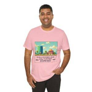 Sun-kissed and Saltwater / Men's Miami Pixel T-shirt - Image 152