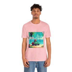 Keep Calm / Men's Miami Pixel T-shirt - Image 145