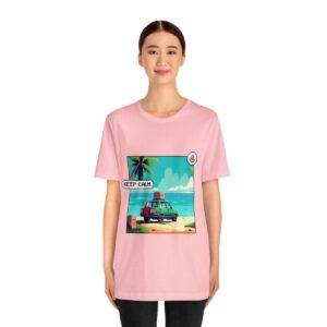 Keep Calm / Men's Miami Pixel T-shirt - Image 148