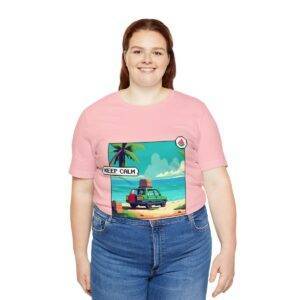 Keep Calm / Men's Miami Pixel T-shirt - Image 151