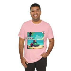 Keep Calm / Men's Miami Pixel T-shirt - Image 152