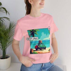 Keep Calm / Men's Miami Pixel T-shirt - Image 153
