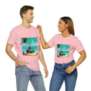 Keep Calm / Men's Miami Pixel T-shirt - Image 154