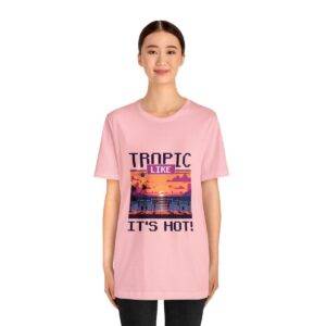 Tropic like it's hot / Men's Miami Pixel T-shirt - Imagen 148