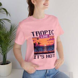 Tropic like it's hot / Men's Miami Pixel T-shirt - Imagen 153