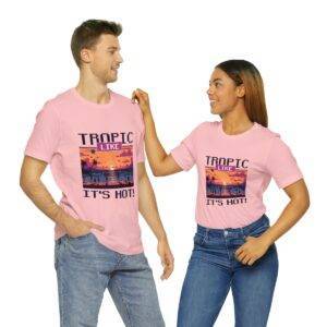 Tropic like it's hot / Men's Miami Pixel T-shirt - Imagen 154