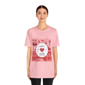 My Heart is on Ocean Drive / Men's Miami Pixel T-shirt - Imagen 4