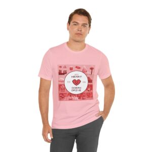 My Heart is on Ocean Drive / Men's Miami Pixel T-shirt - Imagen 6