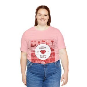 My Heart is on Ocean Drive / Men's Miami Pixel T-shirt - Imagen 7