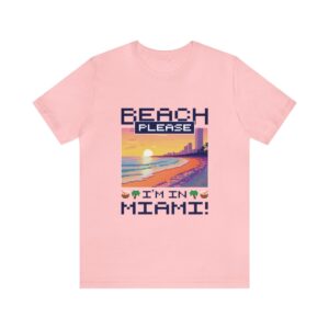 Beach please! I'm in Miami / Men's Miami Pixel T-shirt - Imagen 146