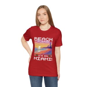 Beach please! I'm in Miami / Men's Miami Pixel T-shirt - Imagen 161