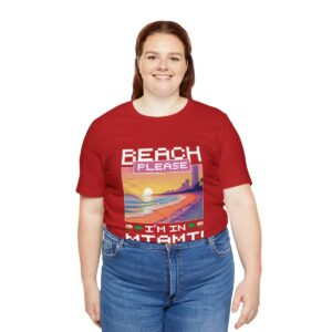 Beach please! I'm in Miami / Men's Miami Pixel T-shirt - Imagen 163