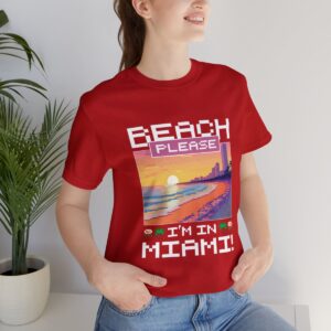 Beach please! I'm in Miami / Men's Miami Pixel T-shirt - Imagen 165